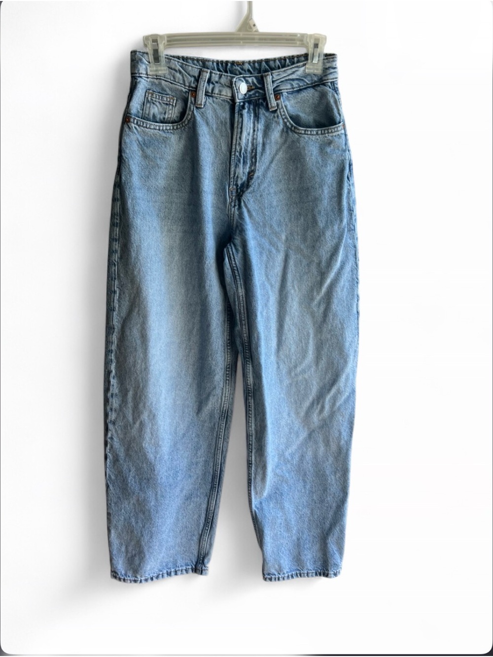 &denim Light Blue womens Relaxed Fit high waisted Jeans loose fit